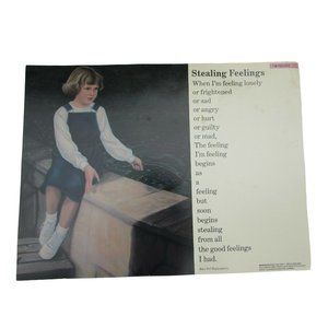 Stealing Feelings Grade School Poster Babs Bell Hajdusiewicz 30275 Poetry VNTG